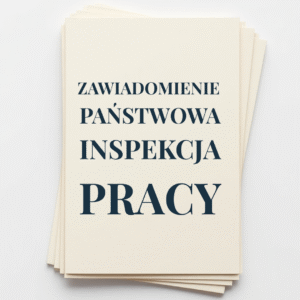 ZAWIADOMIENIE PAŃSTWOWA INSPEKCJA PRACY
