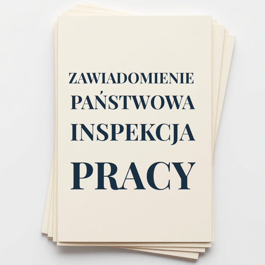 ZAWIADOMIENIE PAŃSTWOWA INSPEKCJA PRACY